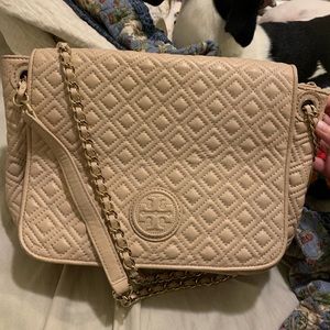 Tory Burch white crossbody/shoulder bag